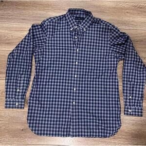 Ralph Lauren Men's Casual Button-Down Shirt - Blue - Large